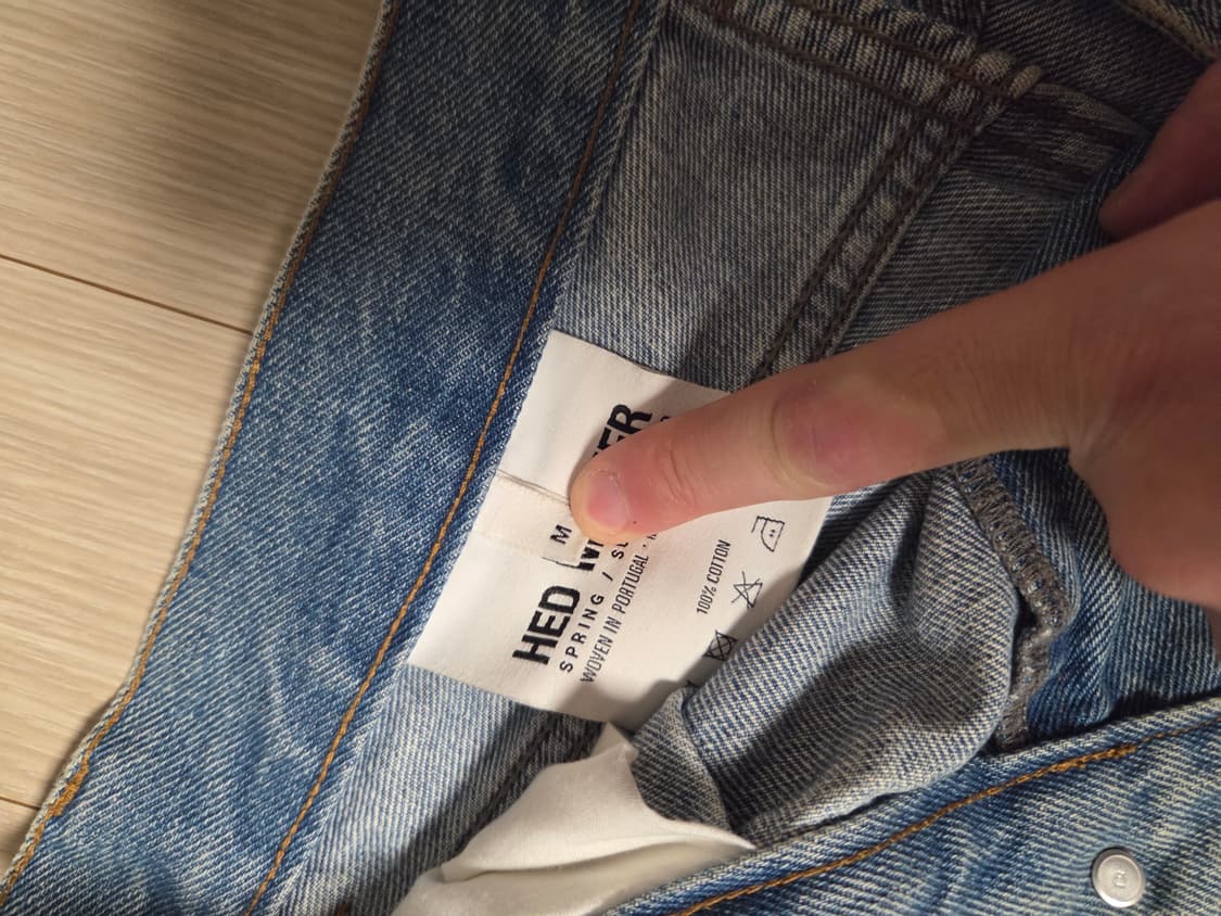 헤드메이너 4플리츠 데님 M사이즈 팝니다. 상품이미지3