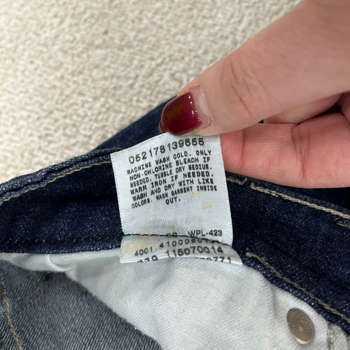 7M 리바이스 524 데님 청바지 0122M2 상품이미지3