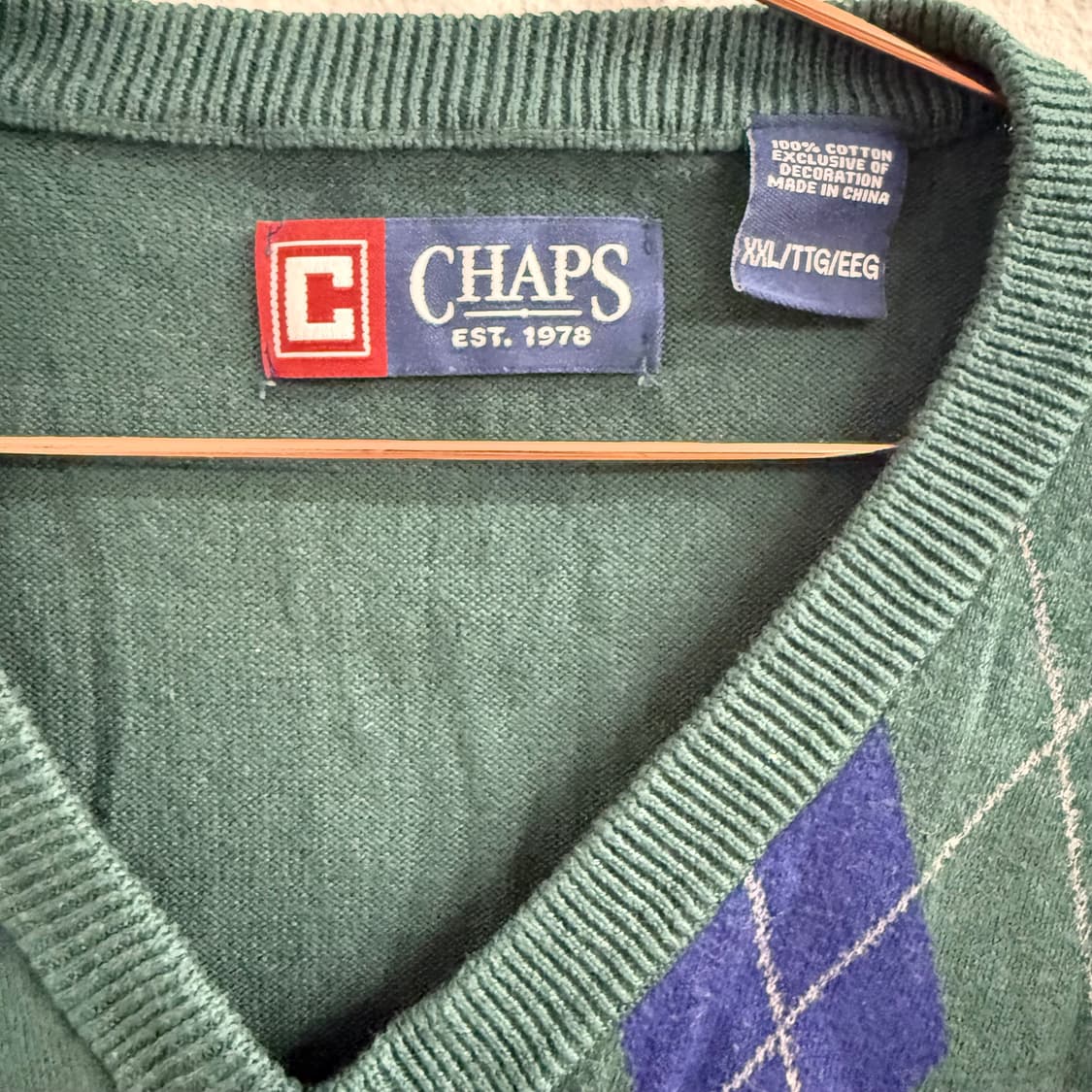 챕스 CHAPS 브이넥 니트 (2XL) 상품이미지2