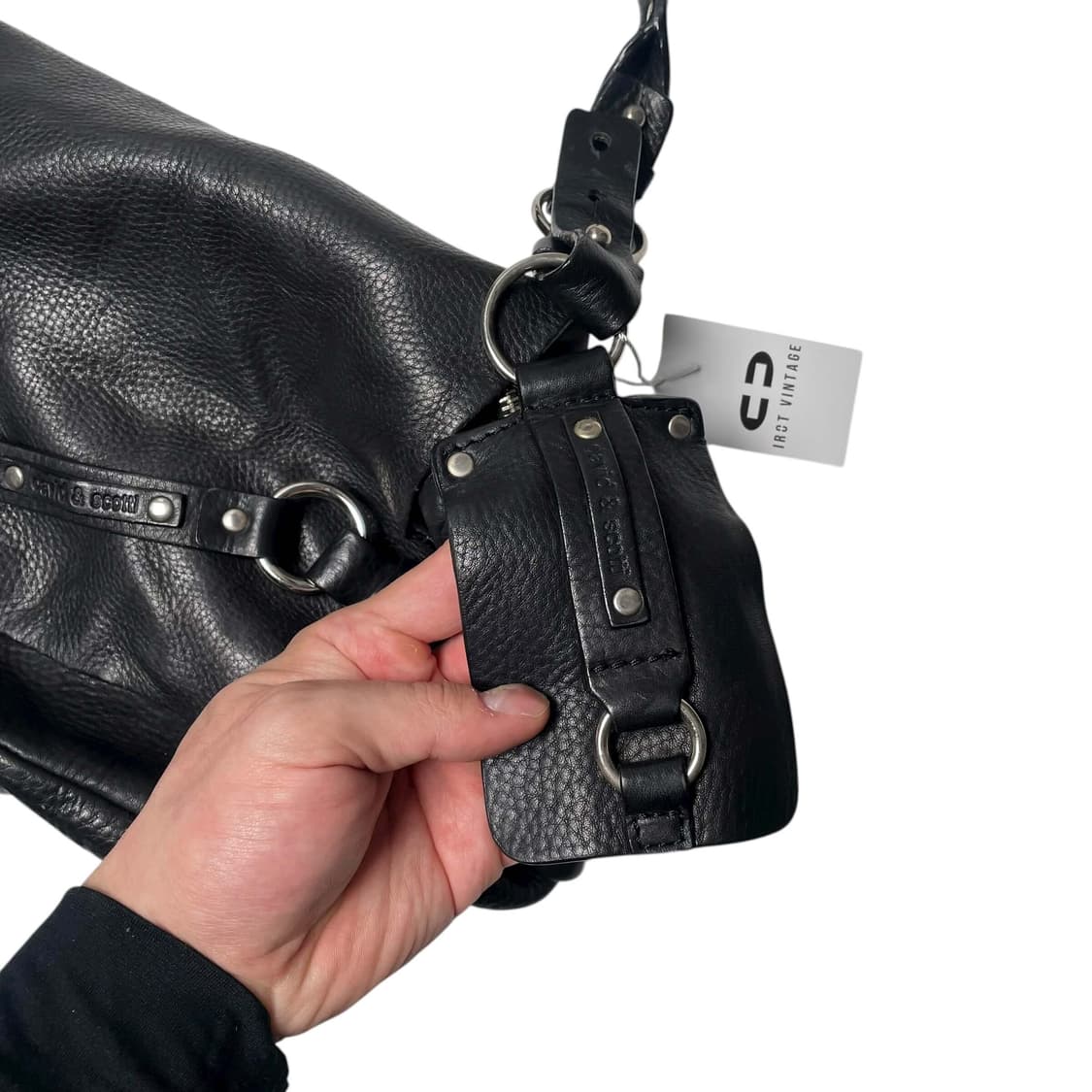 David&scotti 모터사이클 레더 백 상품이미지3