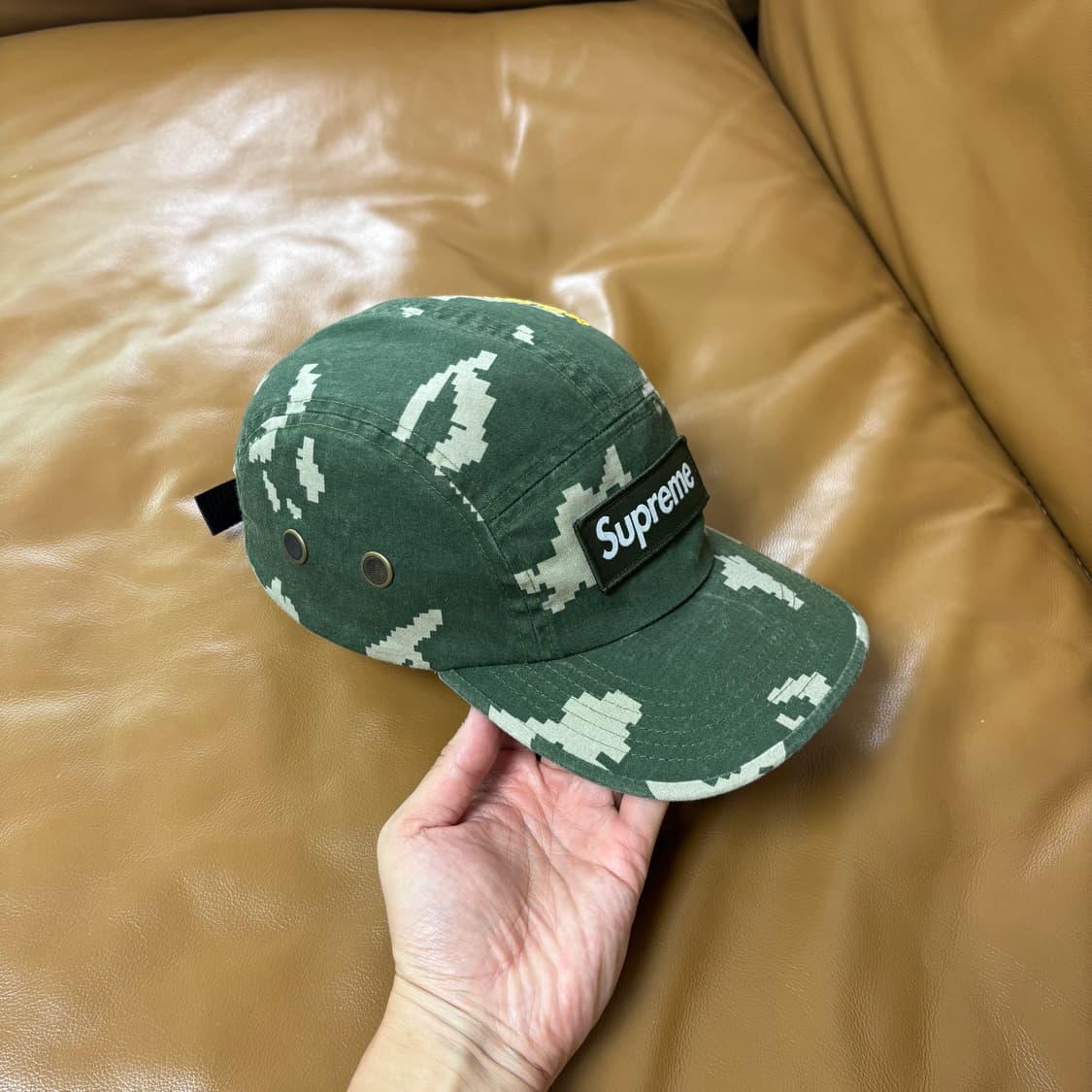 Supreme 슈프림 21fw 밀리터리 워시드 카모 카키 캠프캡 모자 상품이미지3