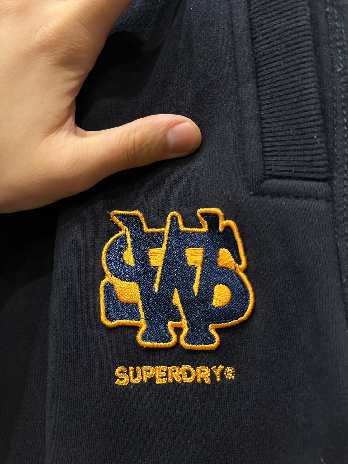 SUPERDRY 슈퍼드라이 기모 조거팬츠 네이비 상품이미지2