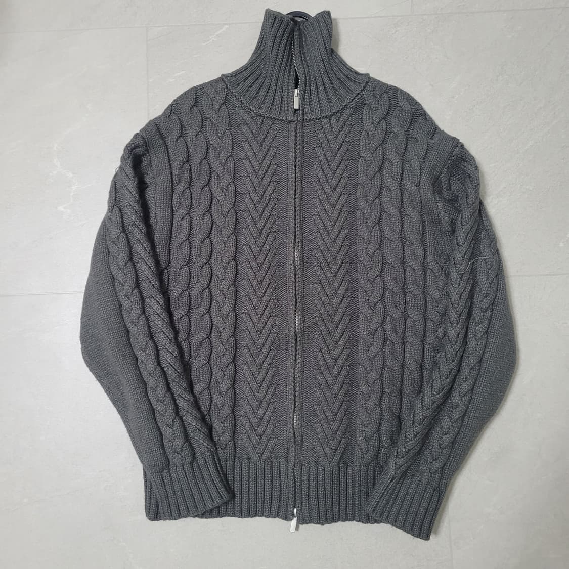 <르마드> 케이블 니트집업 2사이즈 상품이미지1