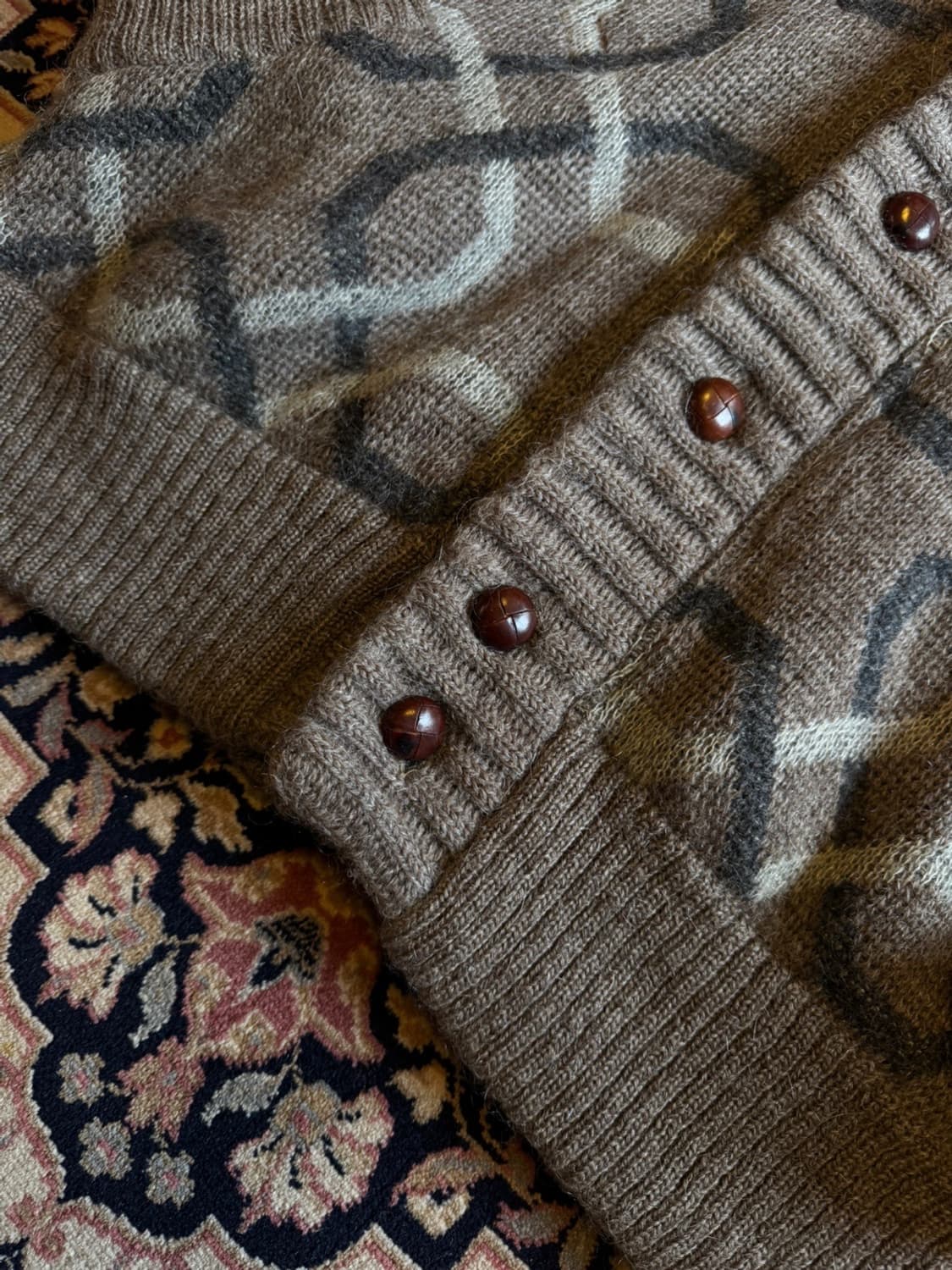 GUCCI 구찌 아카이브 모헤어 숄칼라 가디건 105 상품이미지6