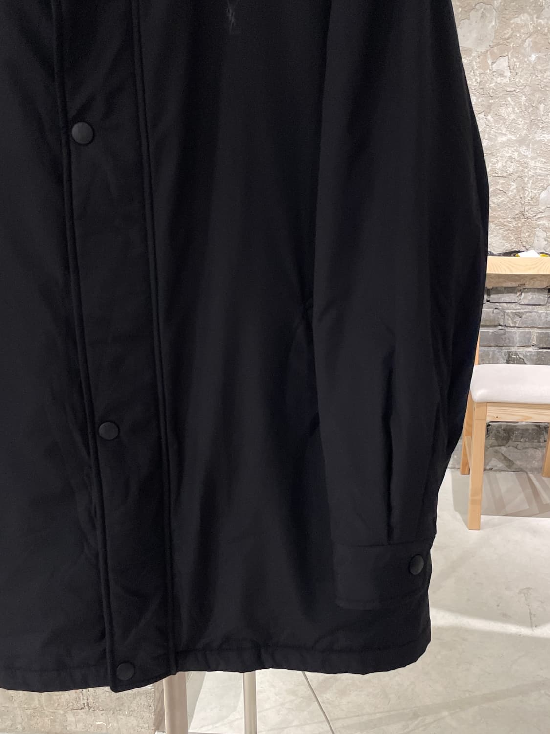 이브 생로랑 뿌르 옴므 블랙 로고 베스트 콤비네이션 폴리에스터 점퍼 상품이미지5
