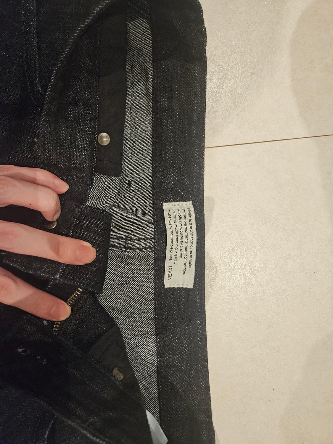 다이브인x포그서비스 인디고 데님 0사이즈 상품이미지6