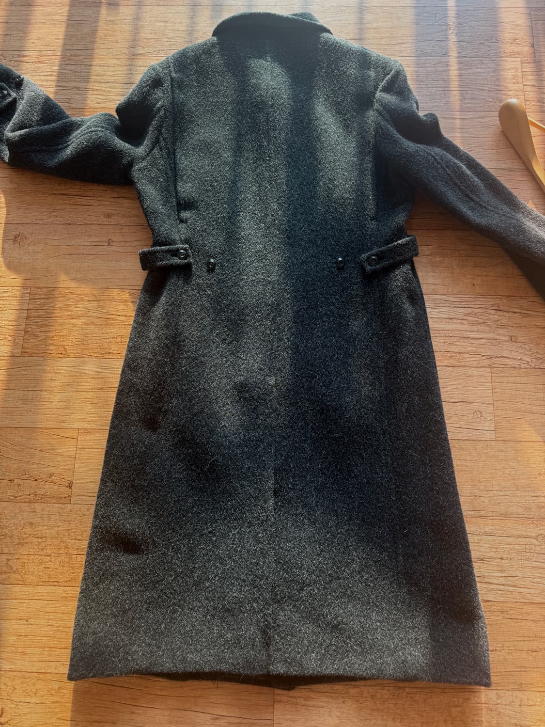 일본 무슈 니콜 by 코바야시 유키오 울100% 싱글 롱 코트/48  상품이미지2