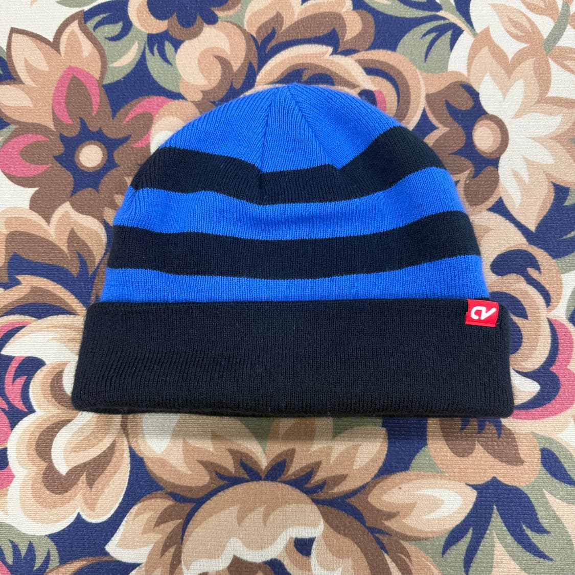 10s 나이키 Nike 투톤 스트라이프 비니(블루,블랙) 상품이미지1