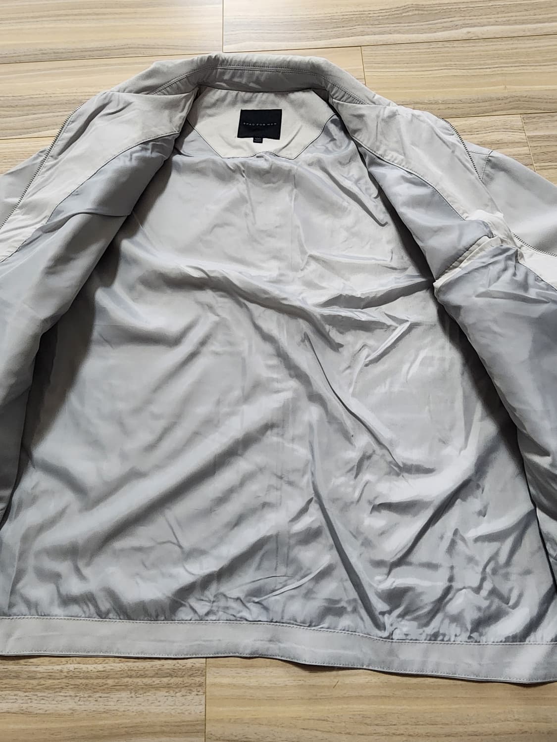 스파오오버핏집업점퍼100사이즈라이트그레이 상품이미지7