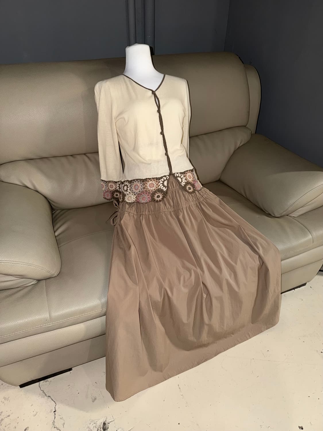 Kawaii Vintage girl codi set 상품이미지1