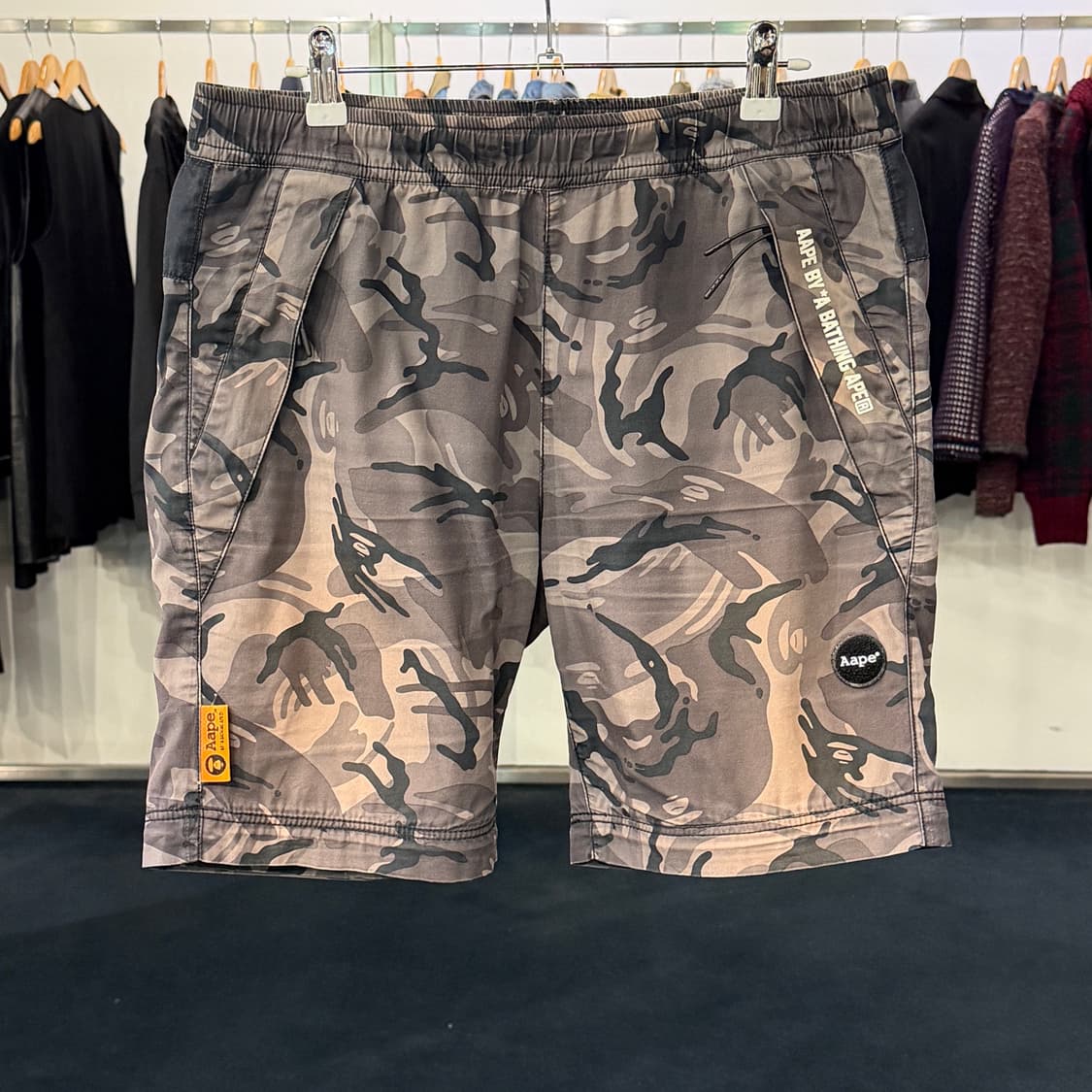[S] AAPE UNVS 카모 반바지 상품이미지1