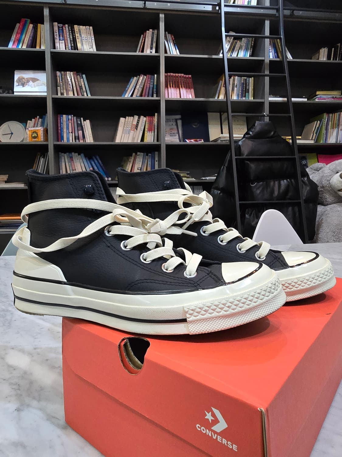 극미중고 컨버스 척70 하이 레더 이그렛 240 상품이미지2