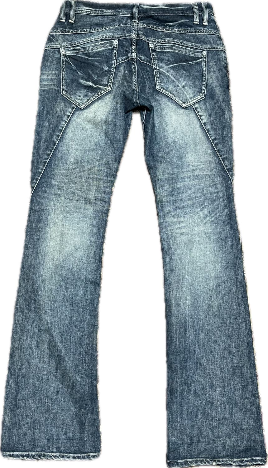 Michel Klein 빈티지 워싱 부츠컷 데님 상품이미지2