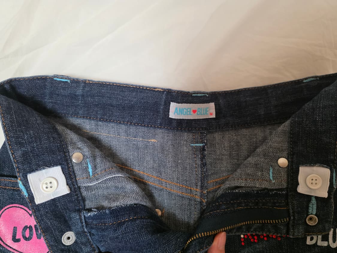 빈티지 엔젤블루 angel blue 데님 스커트 갸루 상품이미지6