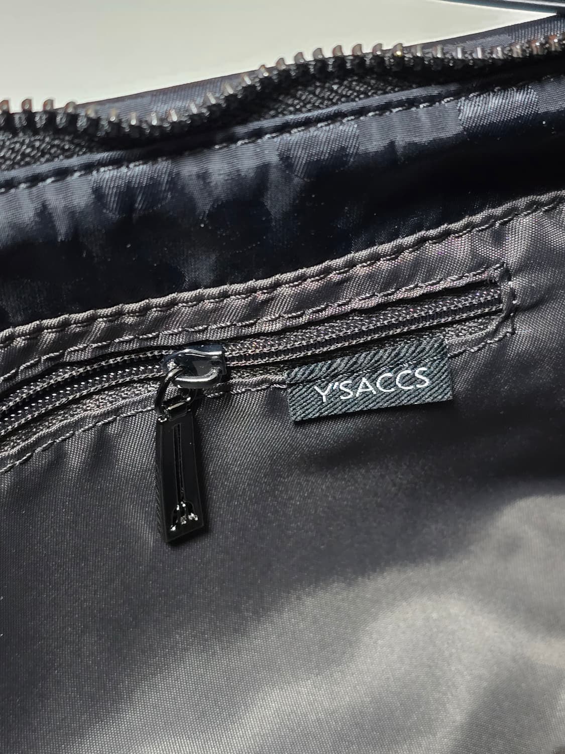 Y'saccs by Yohji Yamamoto 도트 블랙 레더 콤비 상품이미지8