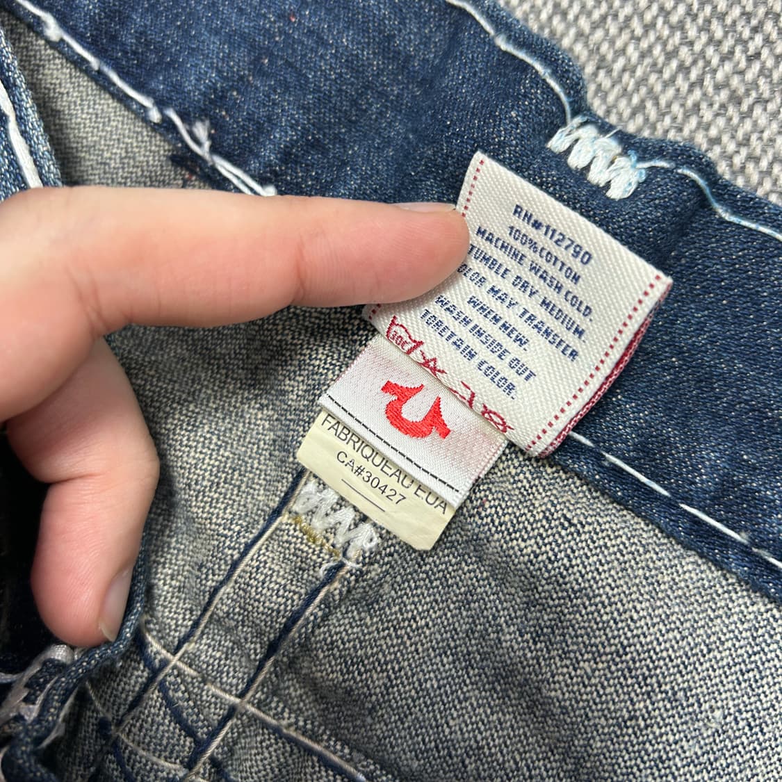 트루릴리전 빌리 슈퍼티 스티치 데님팬츠(30) 상품이미지7