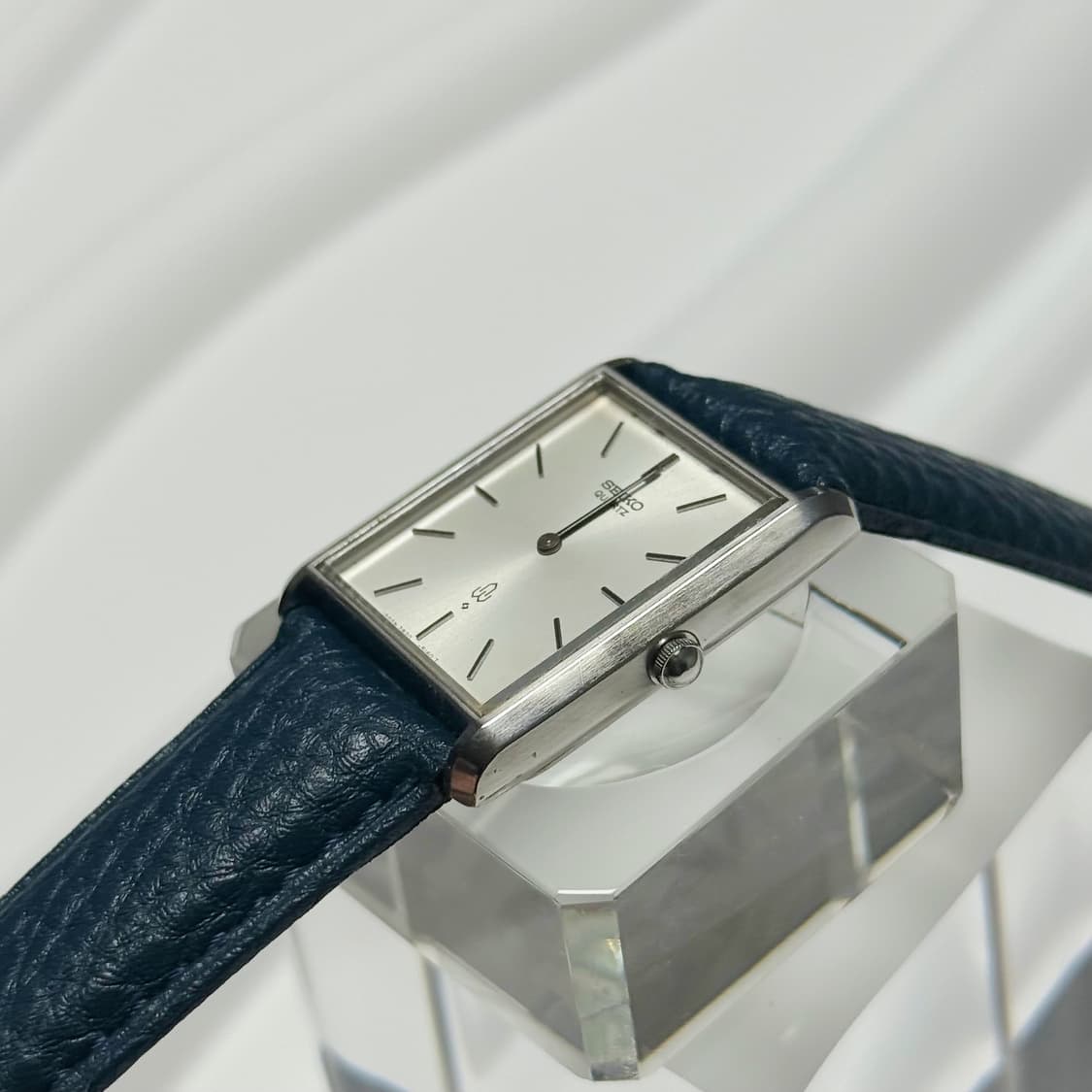 80's90's 빈티지 세이코 미니멀 실버 스퀘어 탱크 워치 상품이미지6
