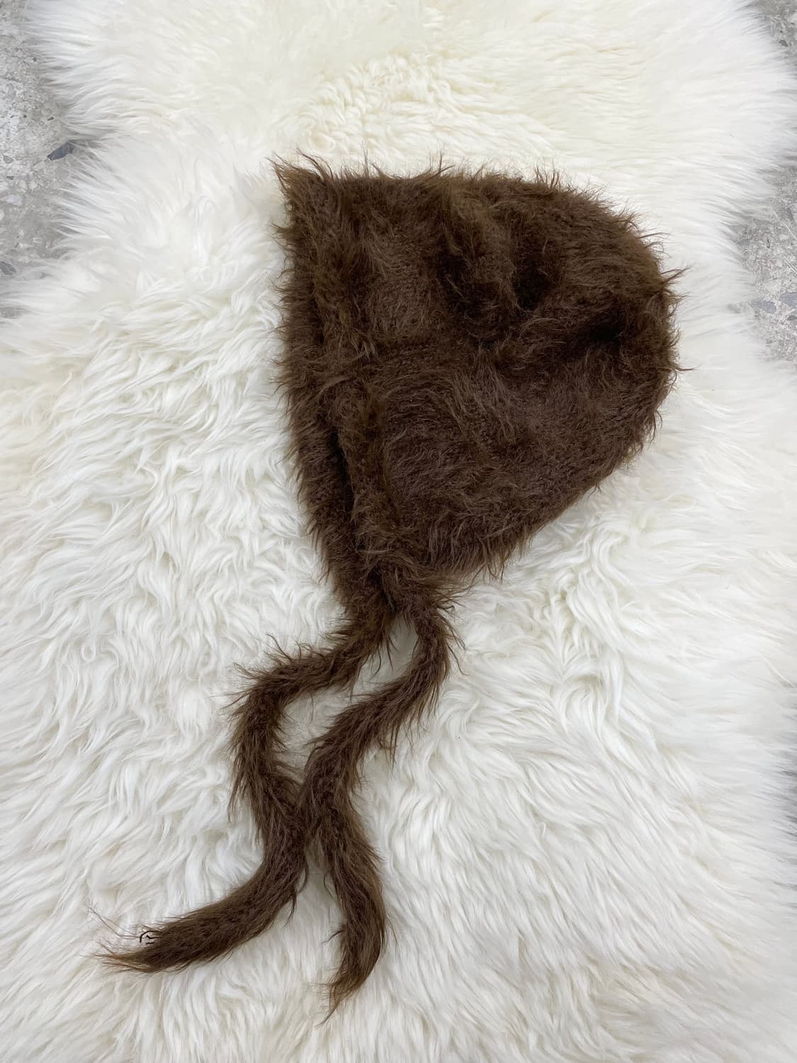 브라운 헤어리 캣 비니 상품이미지5