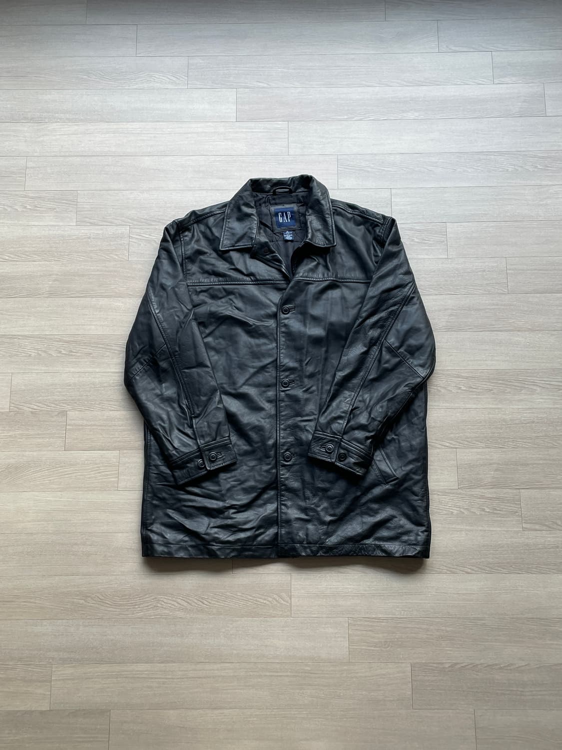 90s 올드갭 레더 카코트 gap carcoat 상품이미지1