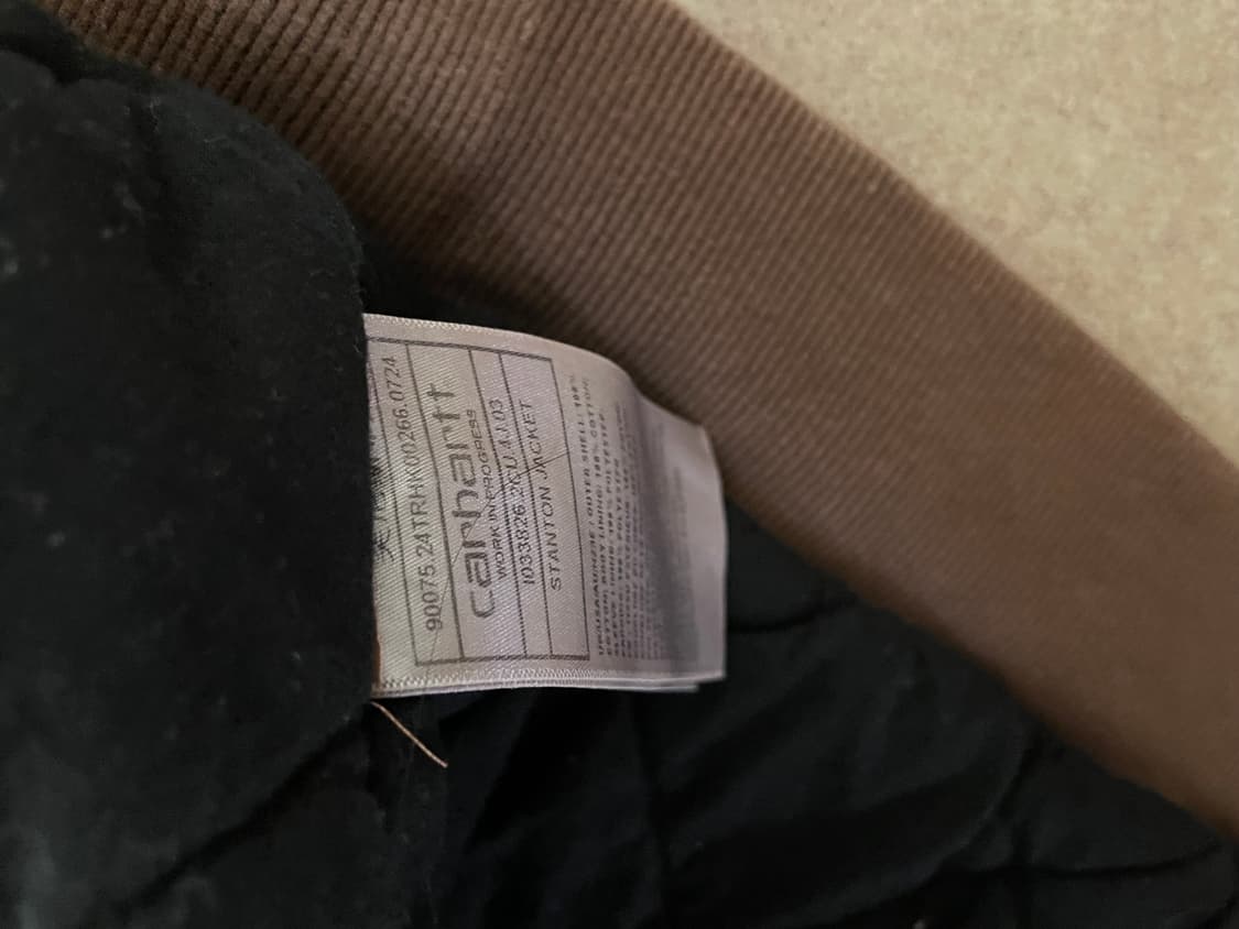 칼하트 스톤워시드 자켓 초콜릿 상품이미지3