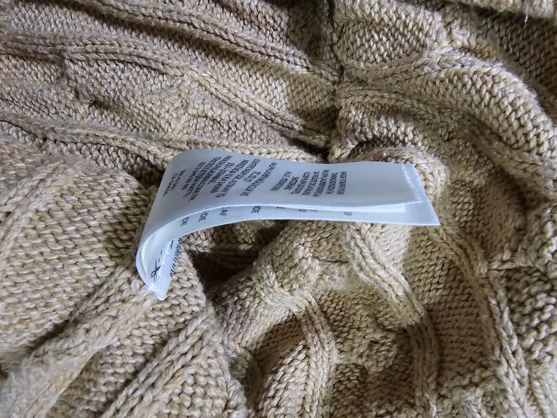 폴로 POLO 꽈배기 베이지 반집업니트 95 / M 상품이미지7