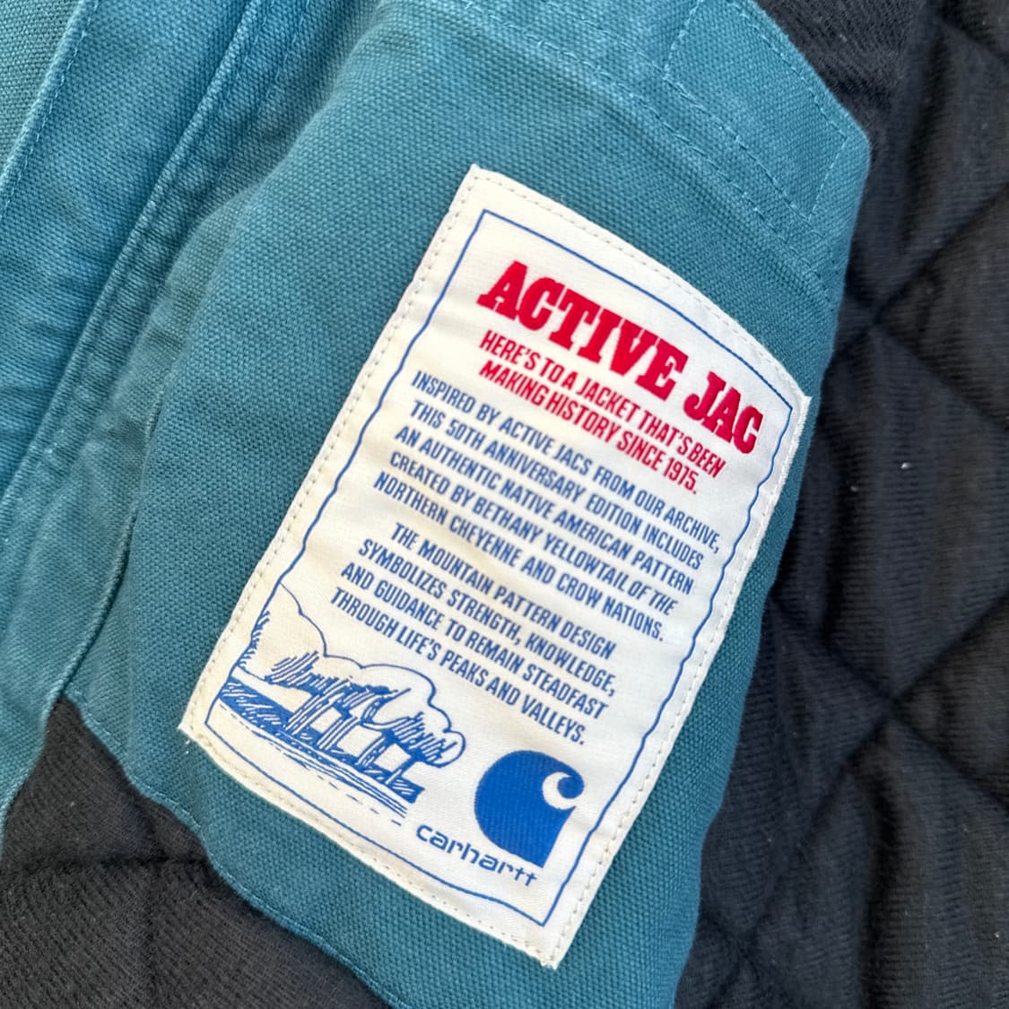 XL 칼하트 그린 몬타나 루즈핏 아즈텍 덕 액티브 자켓  상품이미지5