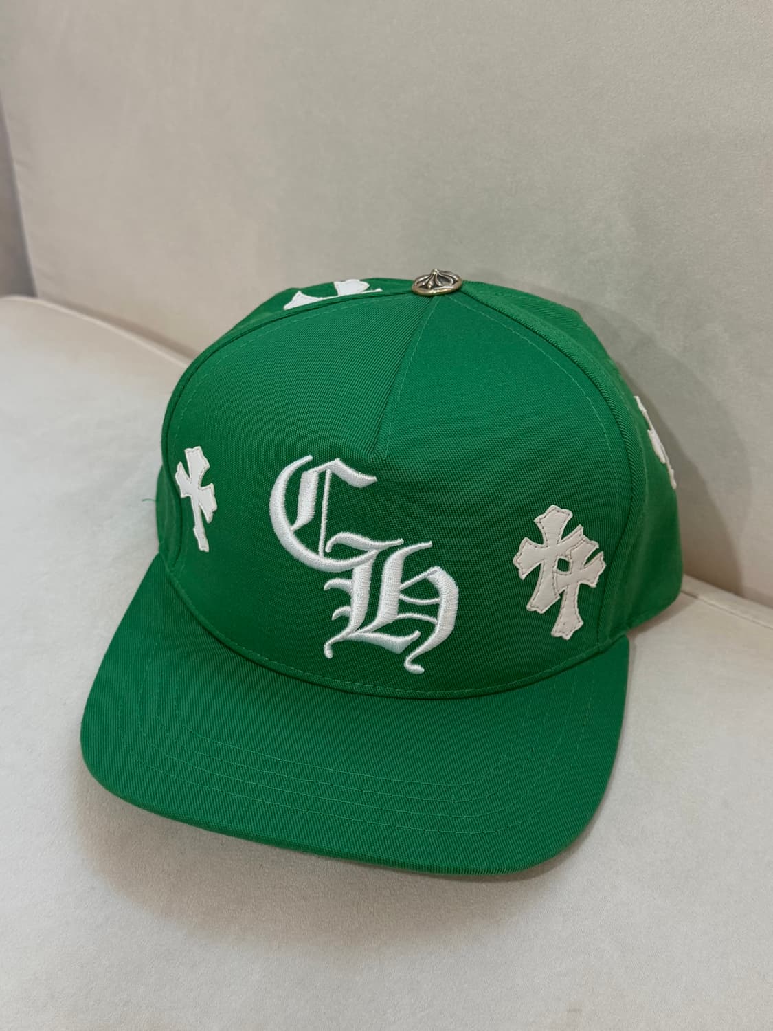 크롬하츠 크로스패치 캡 그린 상품이미지1