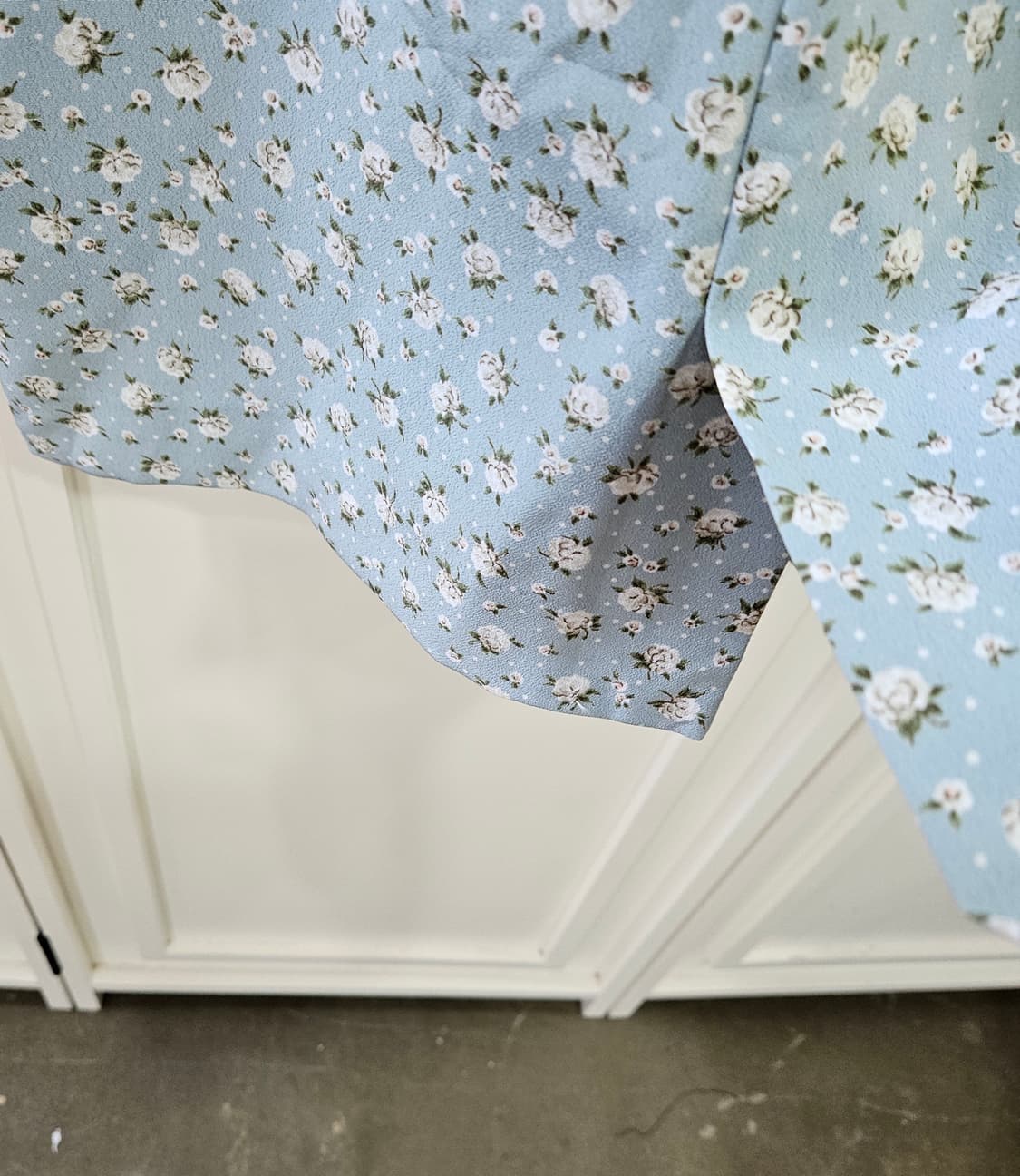 파스텔블루 플라워 랩무드 원피스 상품이미지7