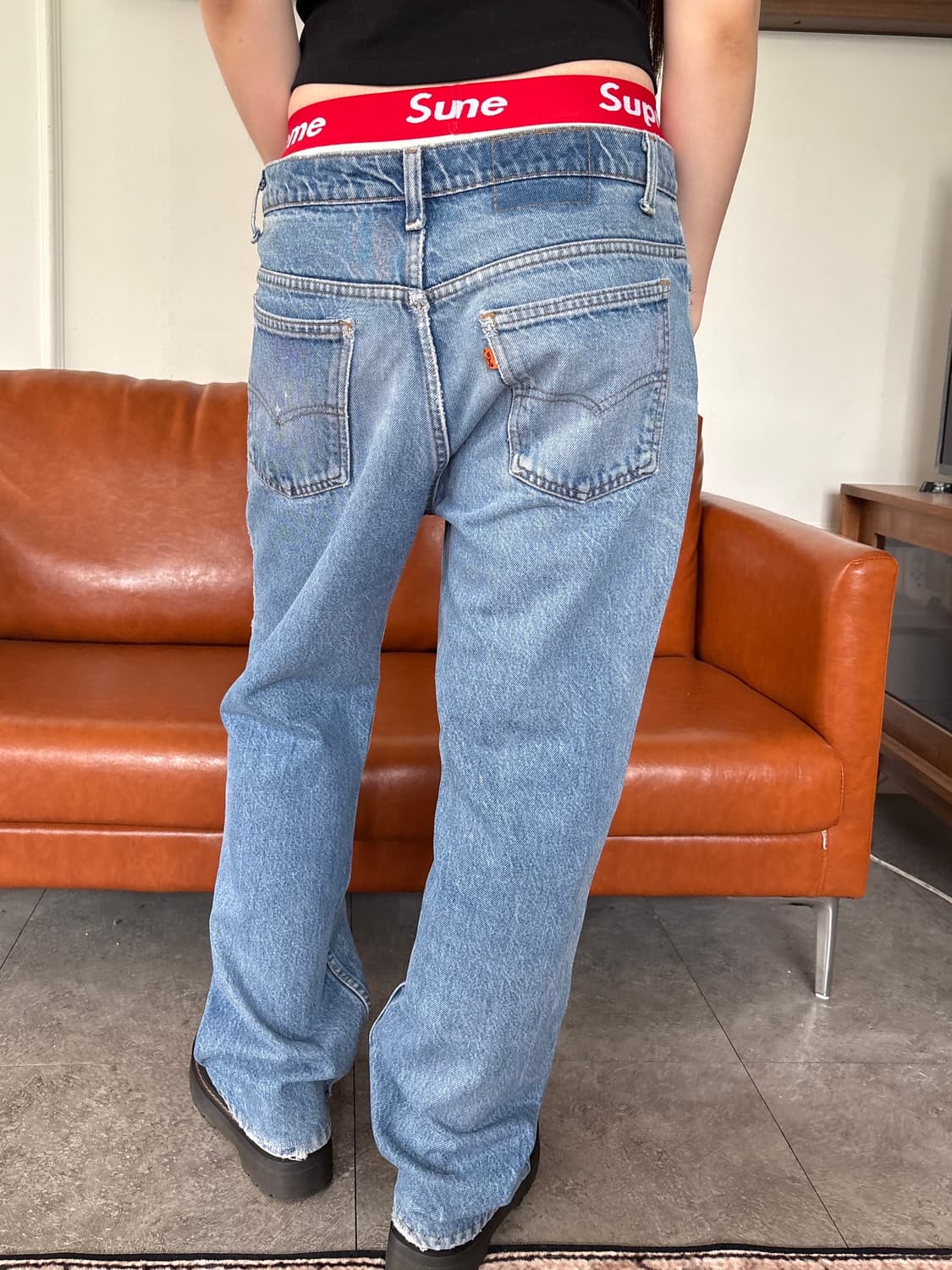 90's MADE IN USA 🇺🇸 리바이스 517 부츠컷 오렌지탭  상품이미지5