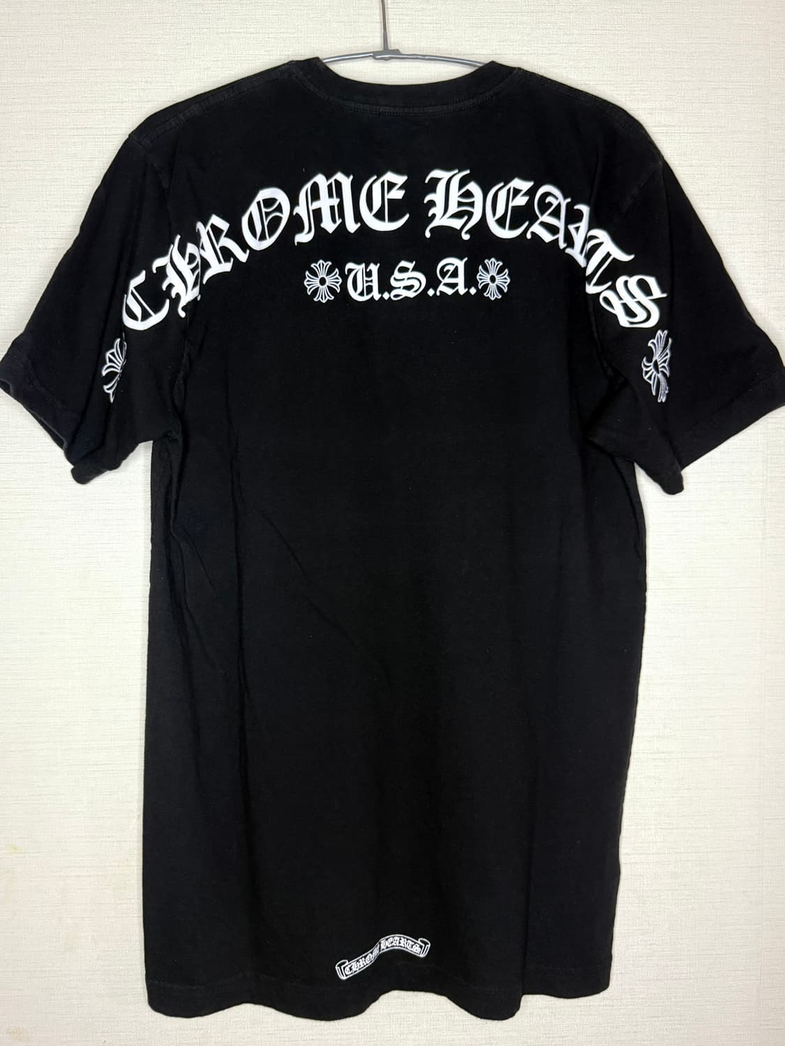 크롬하츠 스크립트 레터 로고 티셔츠 상품이미지1