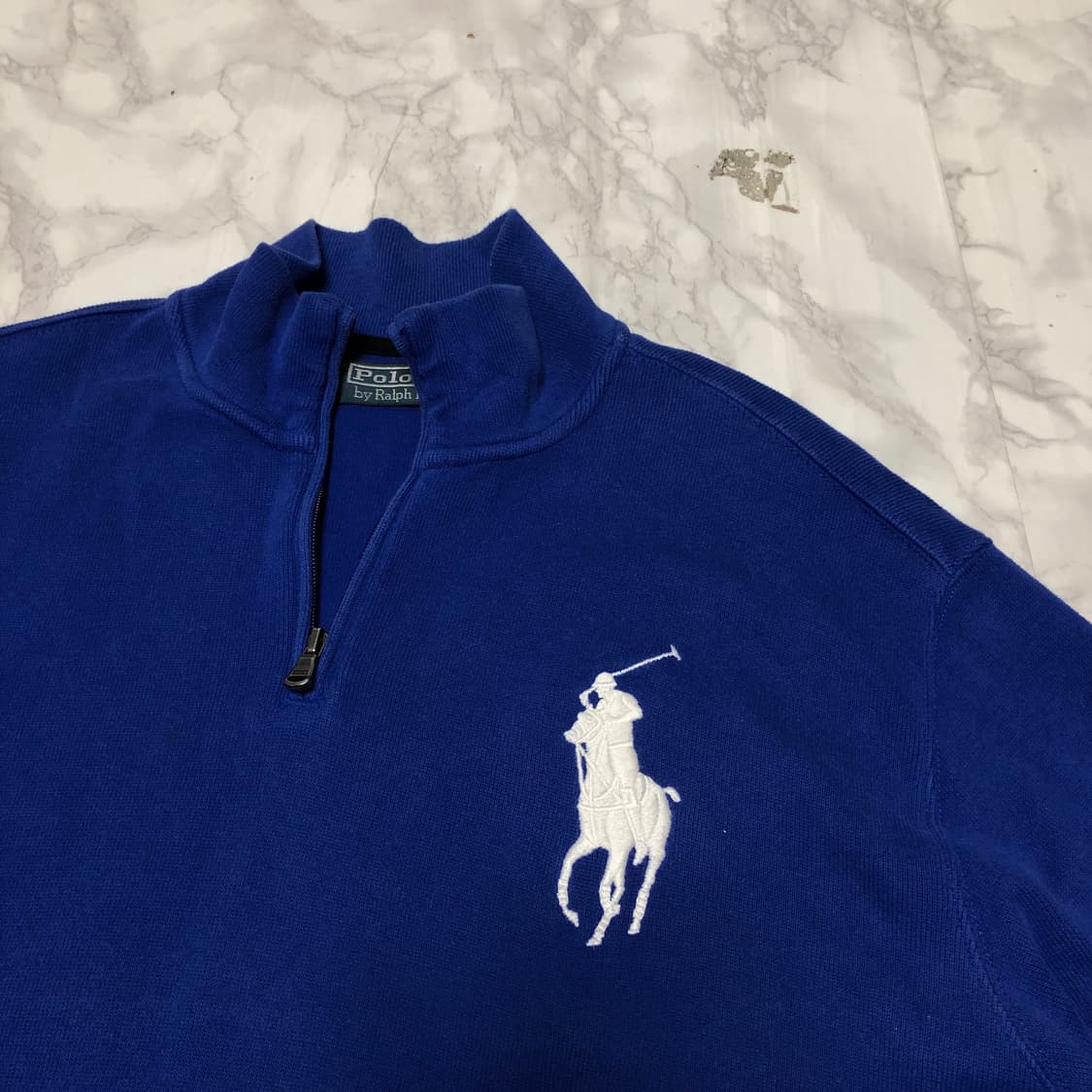 폴로 랄프로렌 빅포니 반집업 니트 남성용 상품이미지2