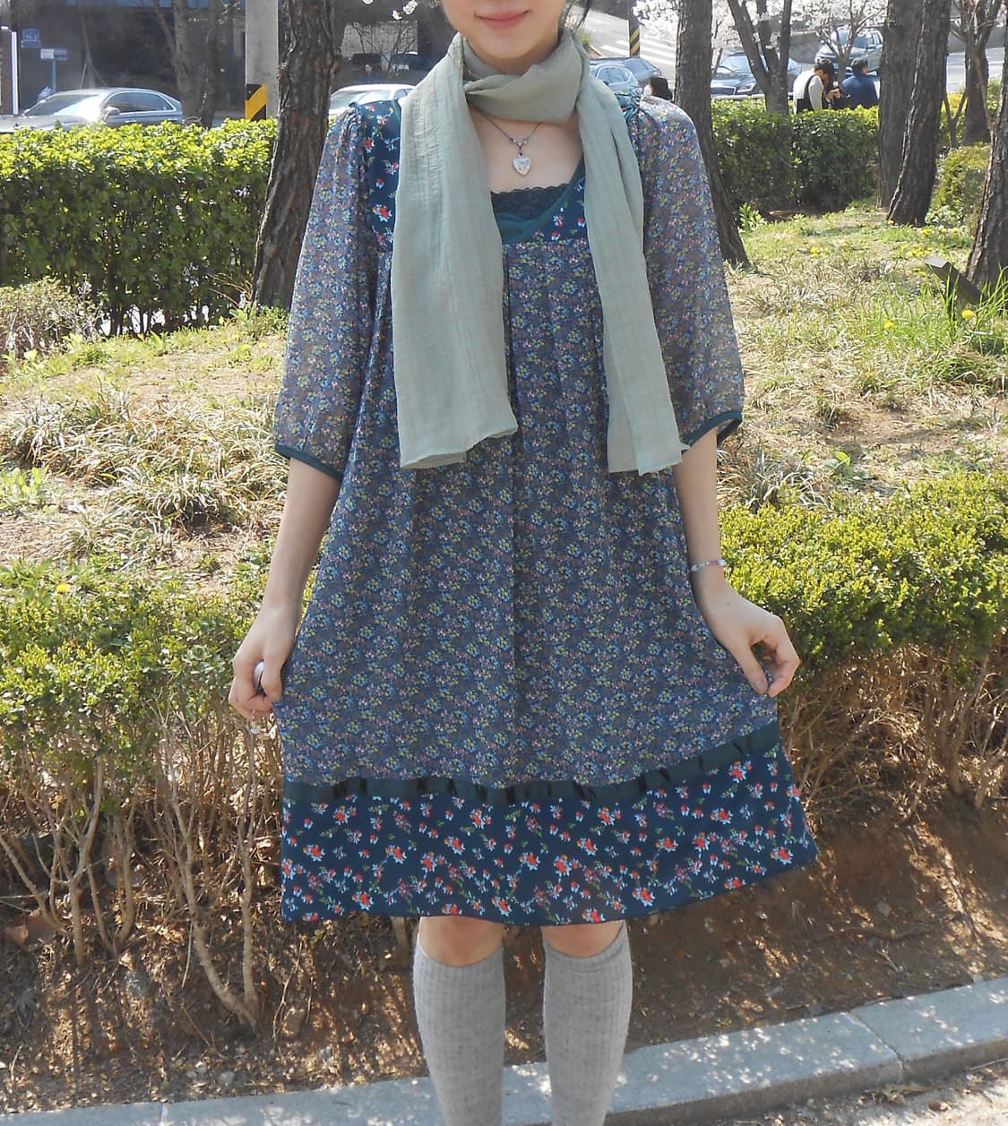 빈티지 꽃밭 원피스 상품이미지1