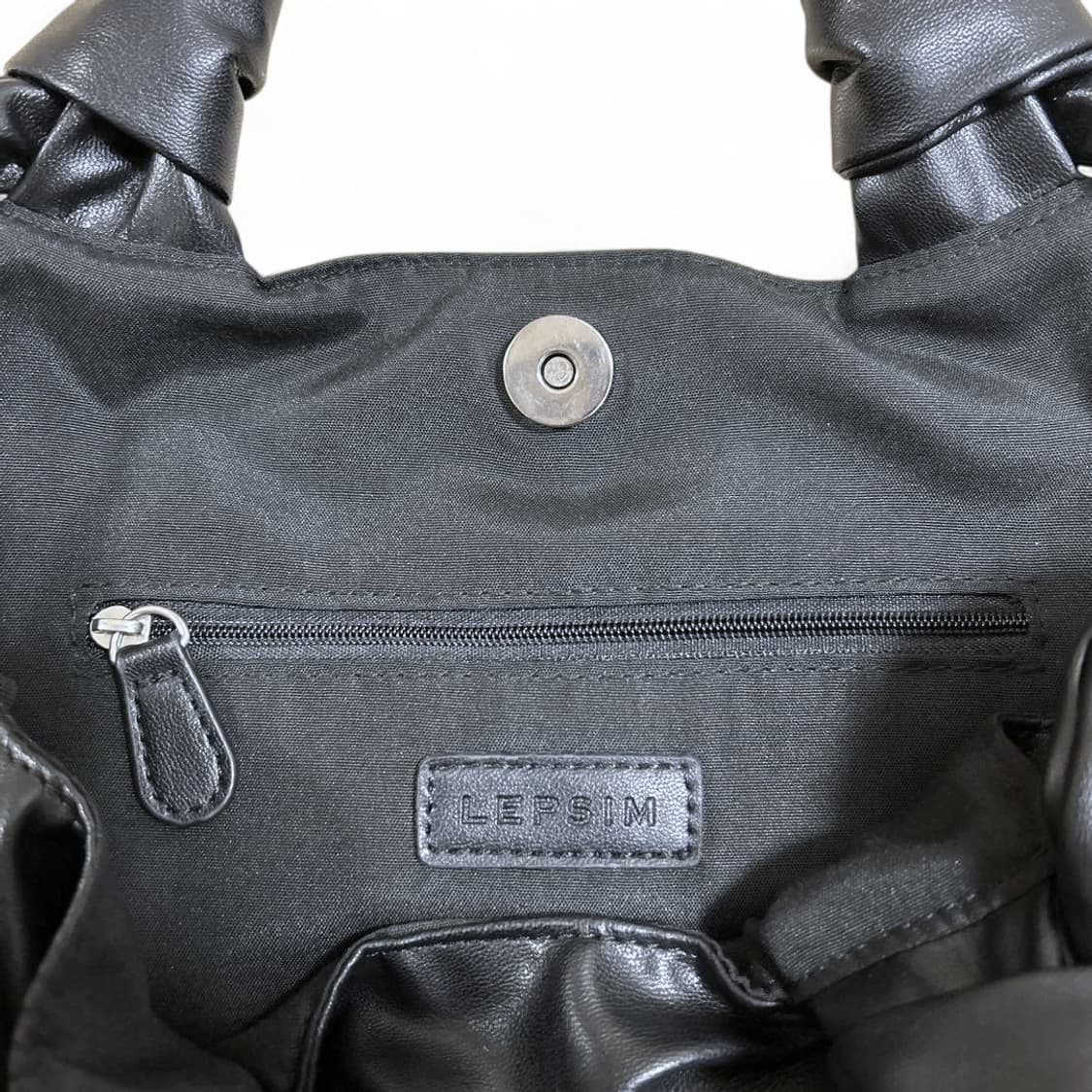 LEPSIM 가죽 무스비 토트백 재패니스 브랜드 요지 스타일 상품이미지6
