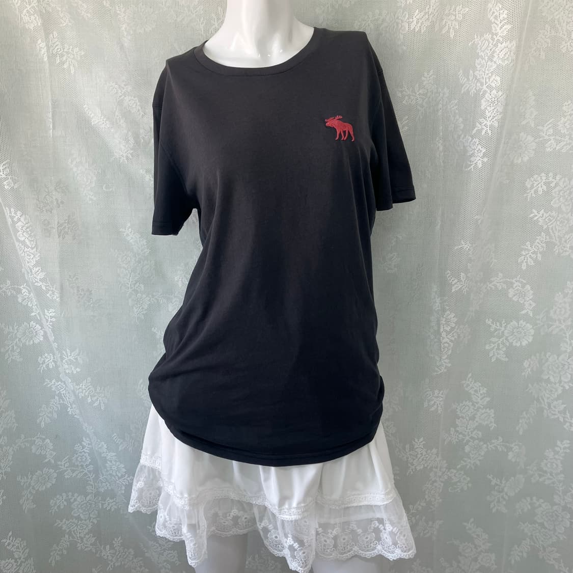 Abercrombie unisex charcoal half t-shirt 상품이미지4