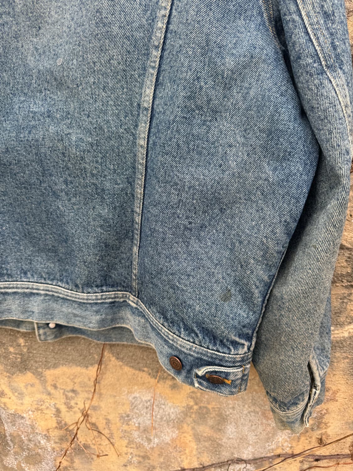 90s lee 빈티지 스톰라이더 블랭킷 안감 웨스턴 데님 자켓 상품이미지6