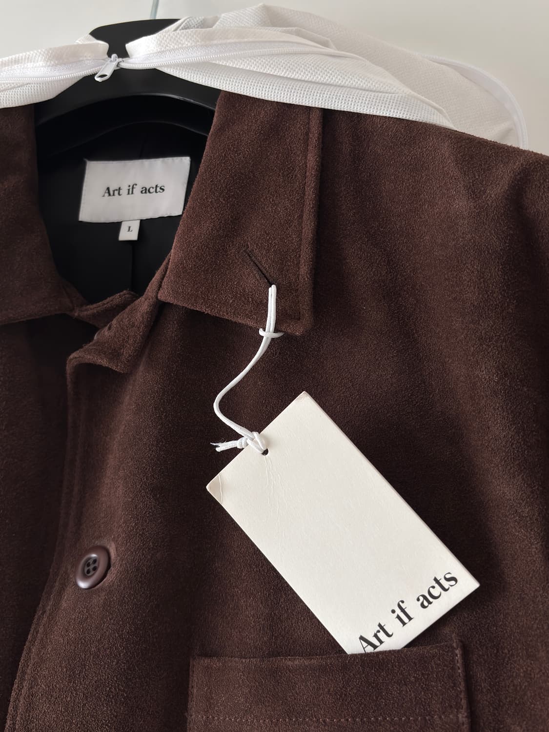 [L] 아티팩츠 스웨이드 프렌치 워크자켓 다크 브라운 상품이미지2