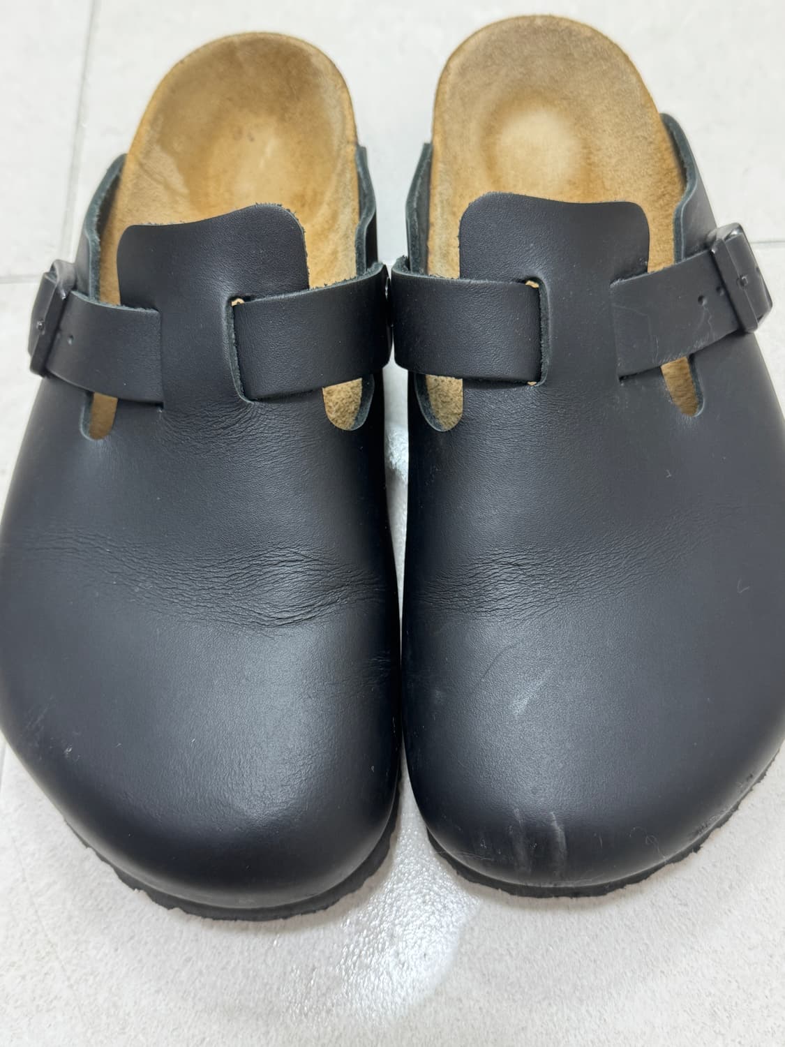 버켄스탁 보스턴 레더 블랙 - 레귤러 250 팝니다. 상품이미지2