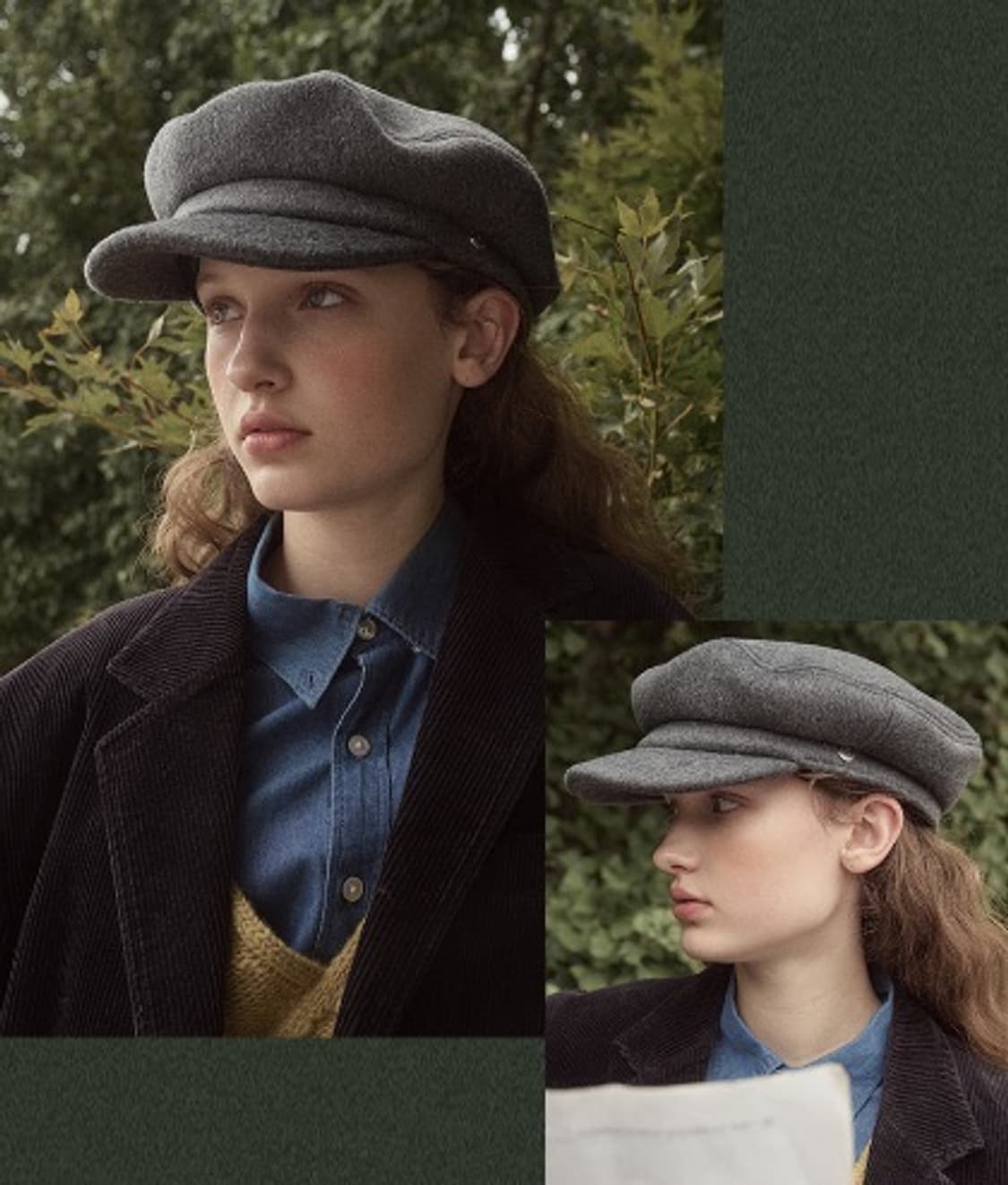 새제품) 락피쉬웨더웨어 울 헌팅캡 WOOL CASQUETTE 상품이미지3