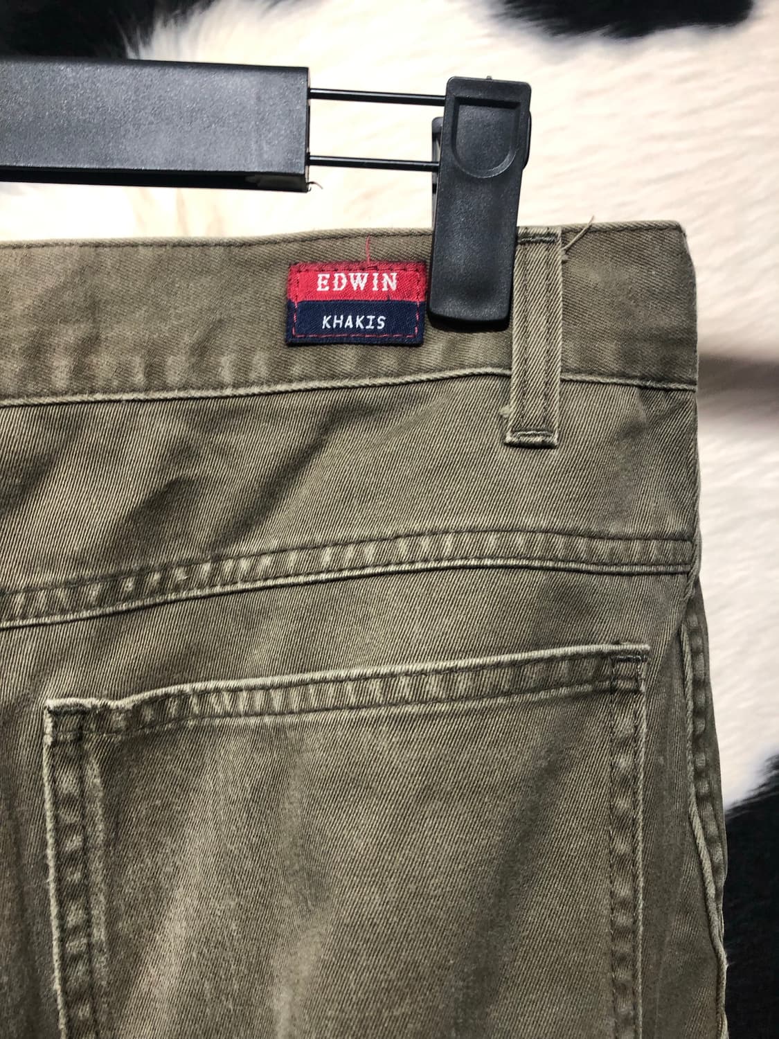 에드윈 벌룬핏 카키 컬러 팬츠 상품이미지7