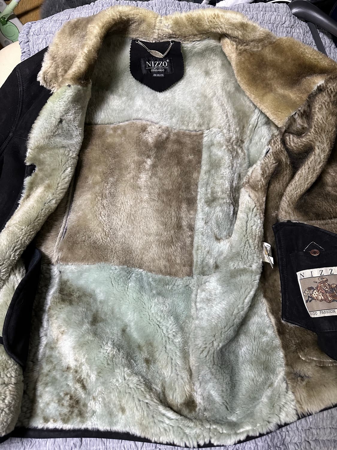 NIZZO 남성 무스탕 코트 상품이미지4