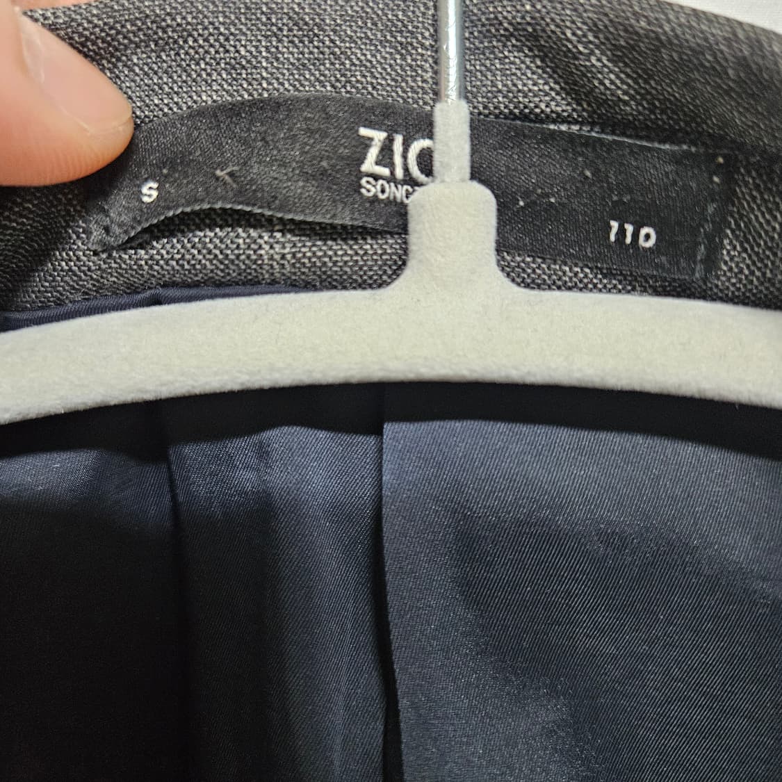 지오송지오 사계절 체크 정장 셋업 110/32 상품이미지4