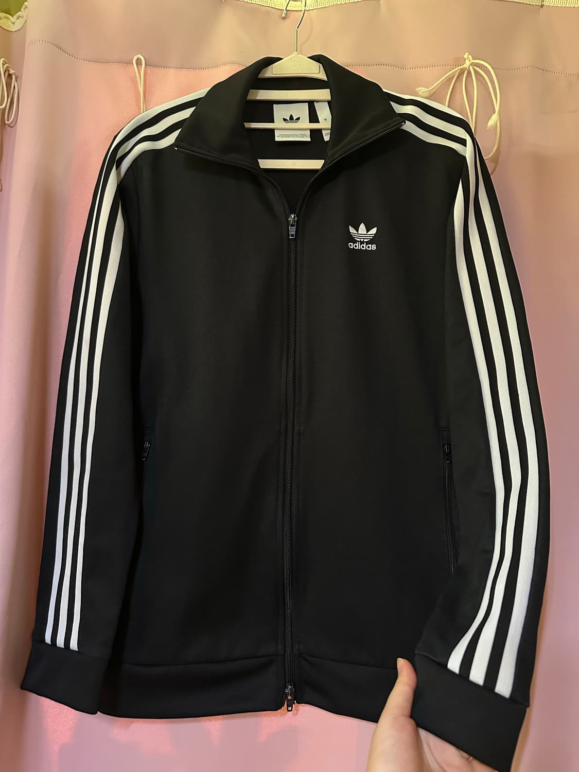 아디다스져지 아디다스 베켄바우어 트랙탑 불꽃 파이어버드 아디다스 블랙 상품이미지1