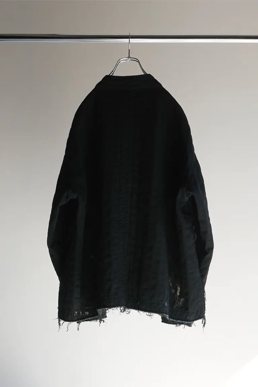 안셀름 패디드 퀼팅 논 카라 자켓 상품이미지4