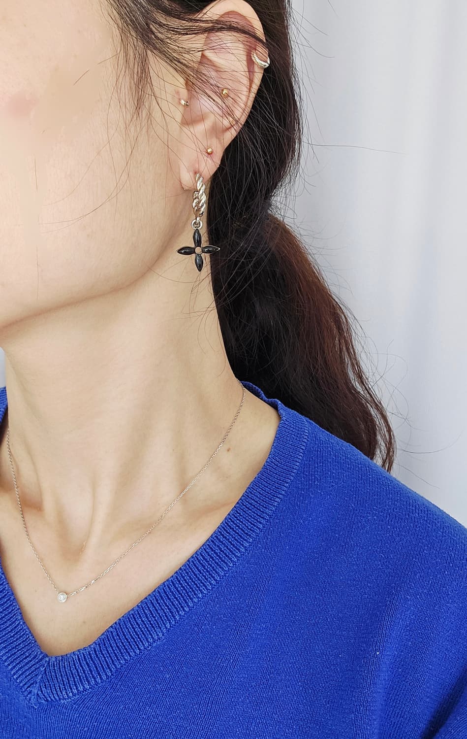 루이비통 스위트 모노그램 후프 귀걸이( 3링세트) [정품/풀박스] 상품이미지10