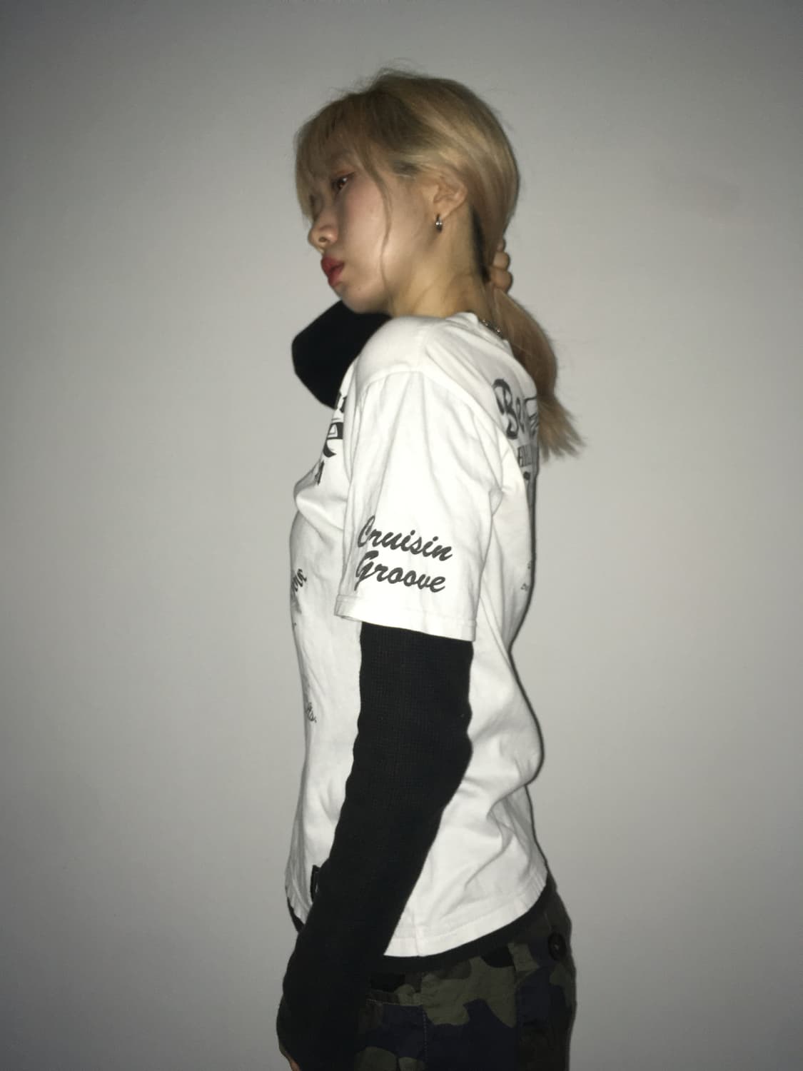 jpn vintage punk skull layered long slee 상품이미지3