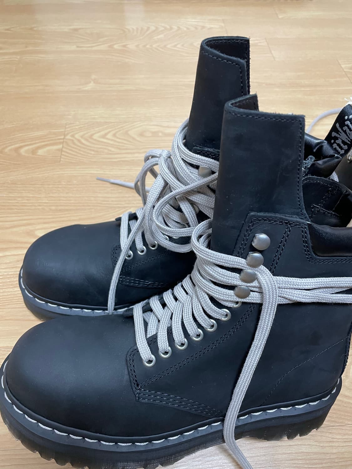 닥터마틴 x 릭오웬스 스틸토 uk7 상품이미지4