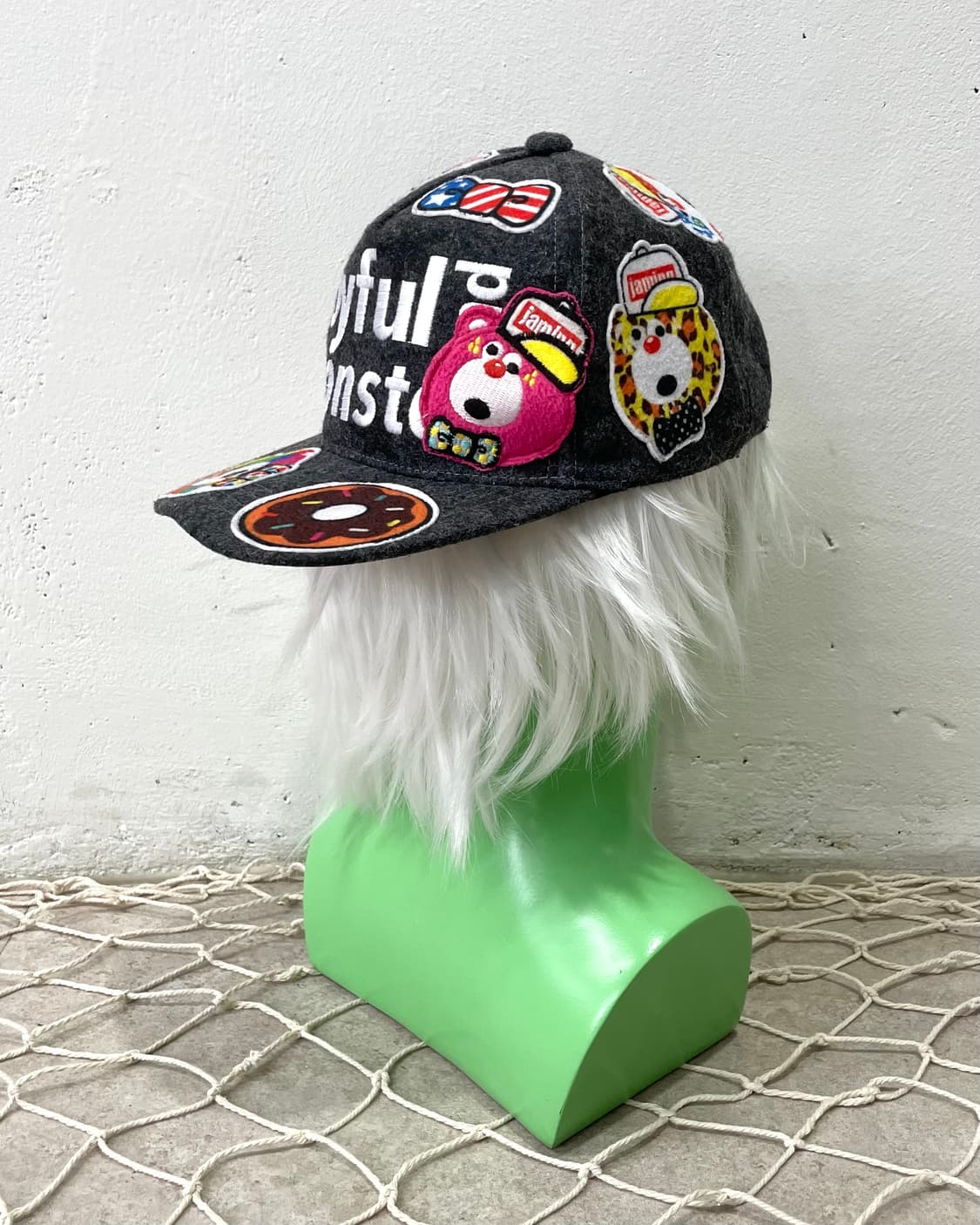Joyful Monster Bear Wappen Star Grey Cap 상품이미지7