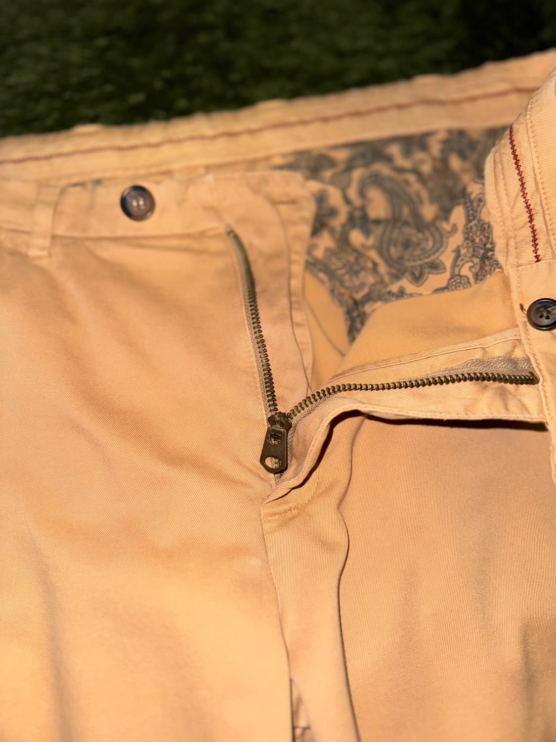 [38X32] 브룩스 브라더스 레드 플리스 코튼 트라우저 베이지 상품이미지3