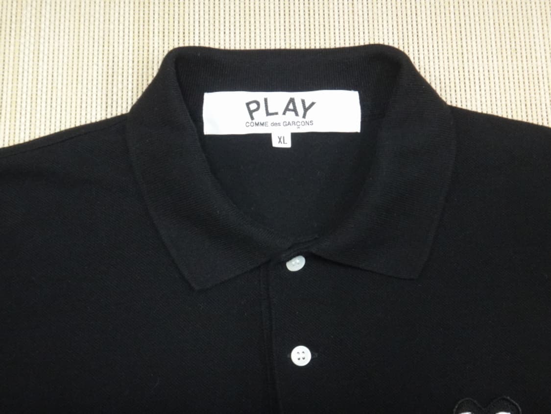 (XL) 꼼데가르송 AX-T066-051 하트 와펜 폴로 상품이미지6