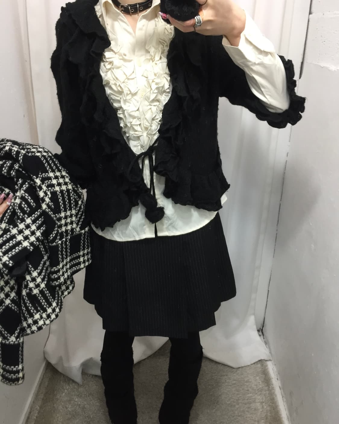 블랙 체크 코디 🎶 상품이미지1